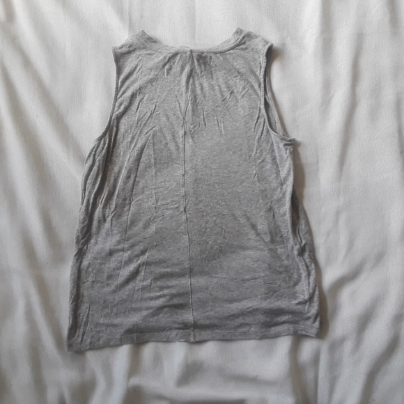{Ann Taylor LOFT} Gray Muscle Tee Sz Small - Picture 3 of 5